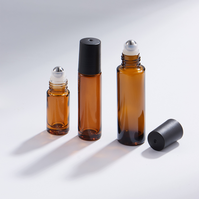 5 ml 10 ml 15 ml jantárová guľôčková sklenená fľaša
